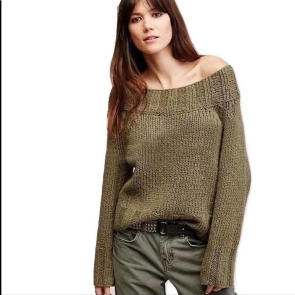 Free People Beachy Slouch Knit Sweater